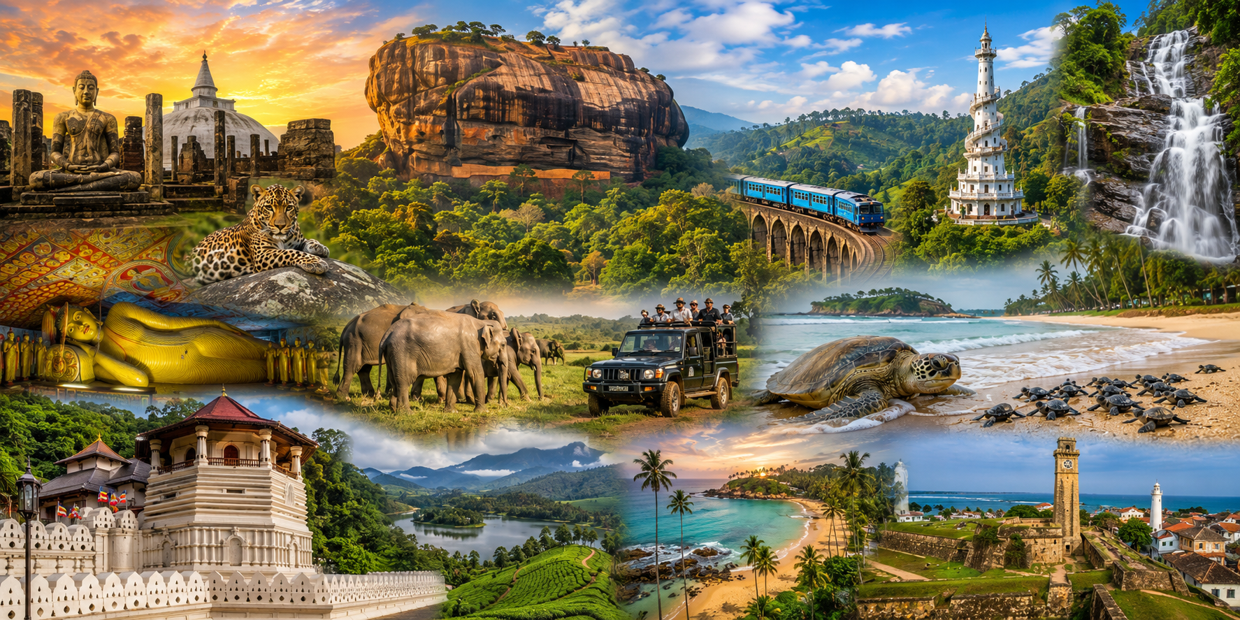 8 Days Sri Lanka Highlights Tour – Sigiriya, Kandy, Ella, Yala & South Coast 1
